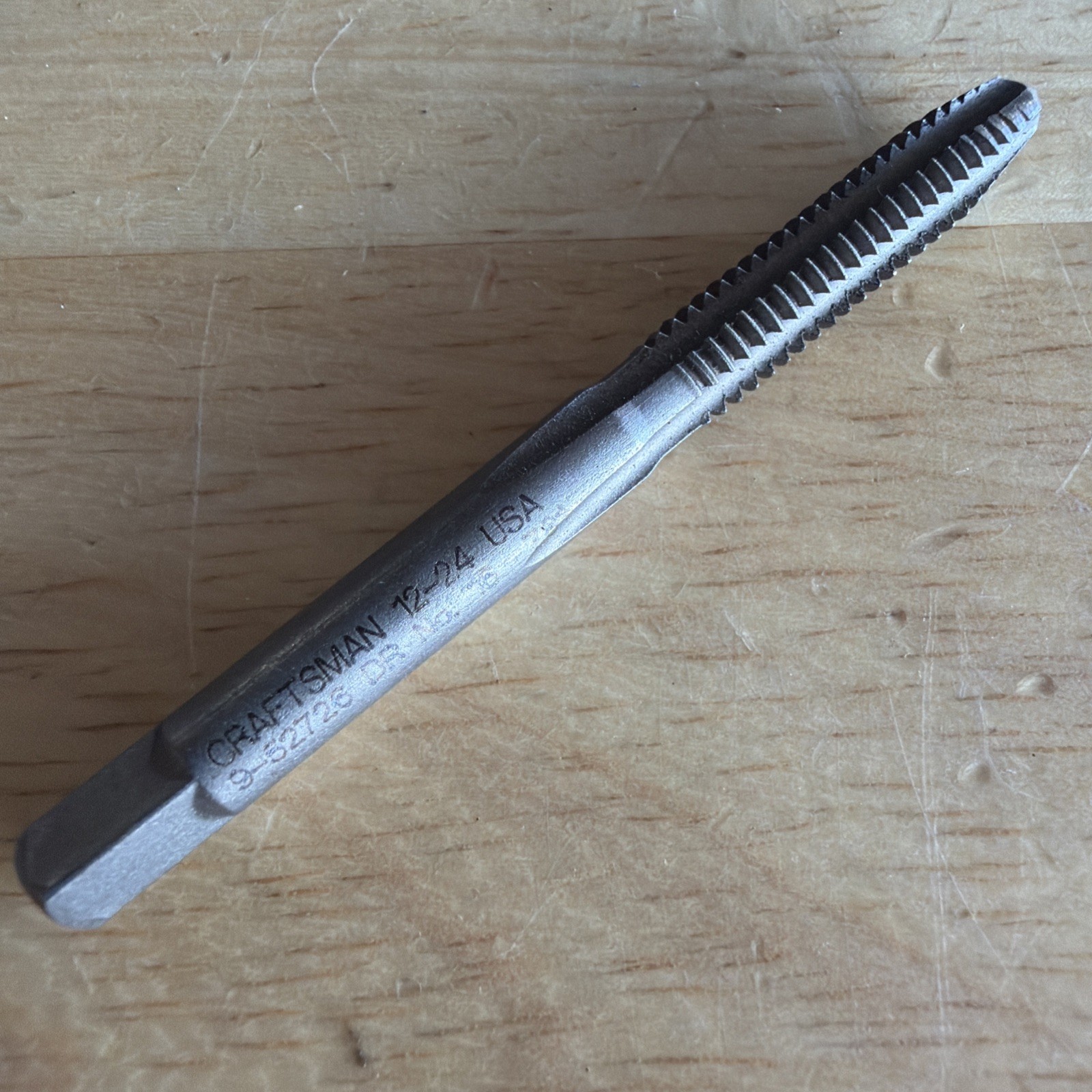Craftsman Professional 12-24 Tap 9 52726 for Tap & Die Set 52306 USA