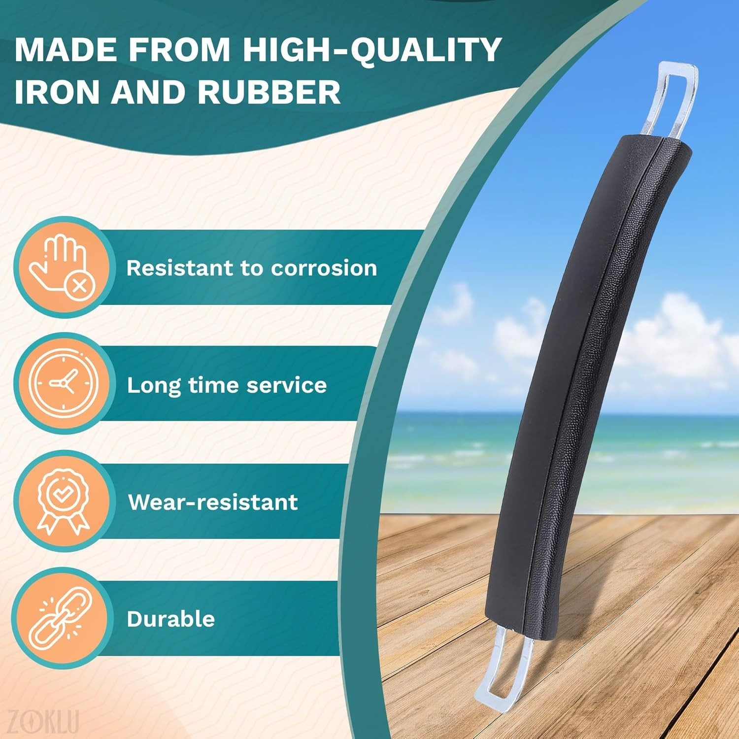 2 Pcs Luggage Handle Replacement – Durable Suitcase Handle Replacement with S...