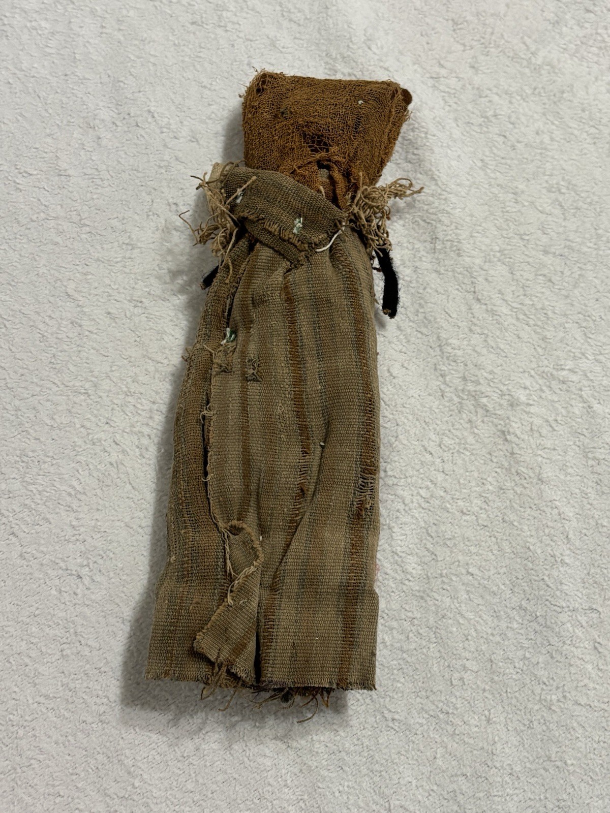 Peruvian Textile Cloth Burial Doll Ancestor Remembrance Chancay Mother Baby 11”