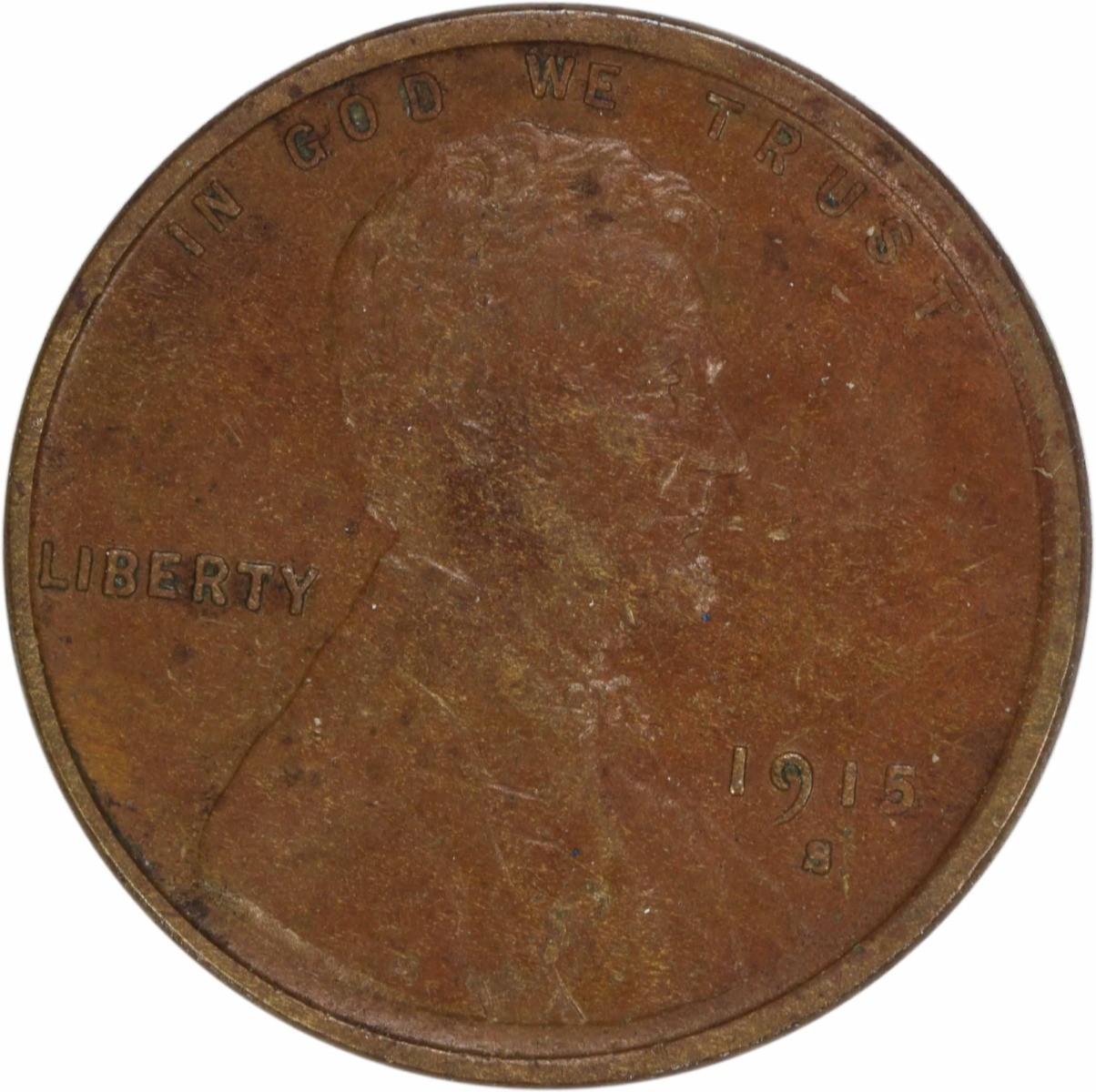 1915-S Lincoln Cent EF Uncertified #216
