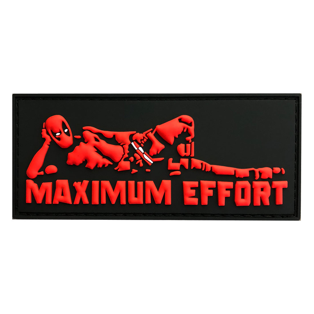 Maximum Effort Deadpool Hook Patch (3D-PVC Rubber 3.5 X 1.5)