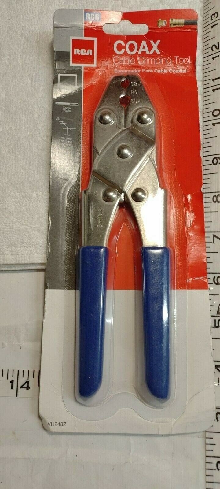 COAX CRIMPING TOOL  - RCA VH248Z , 8" for RG59 and RG6