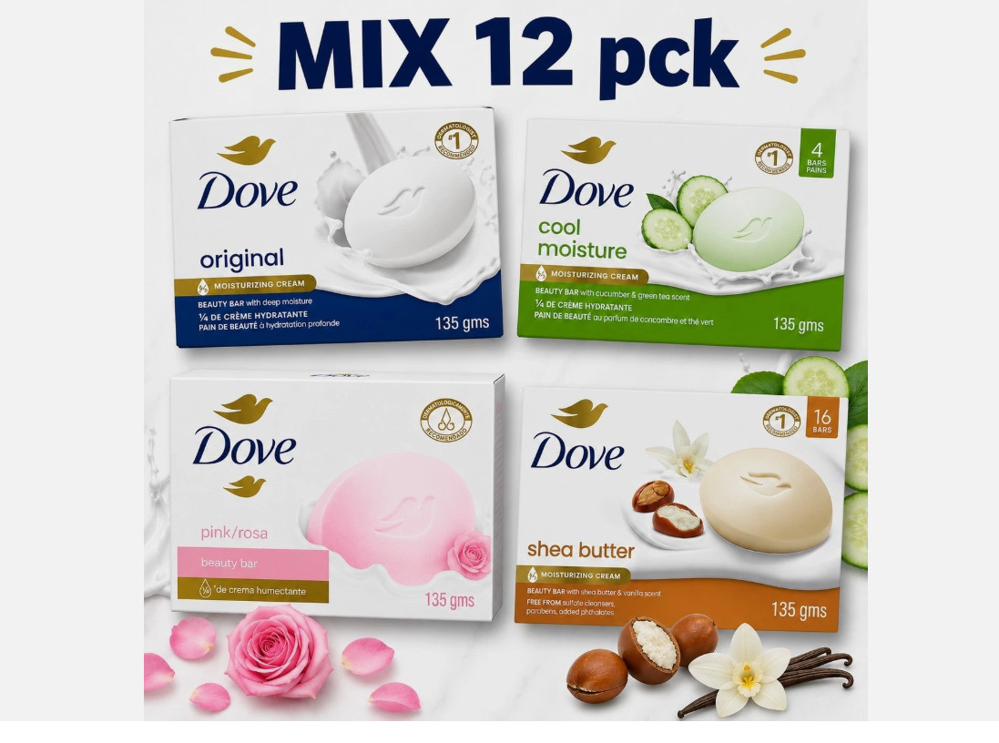 pack 12 dove bar soap