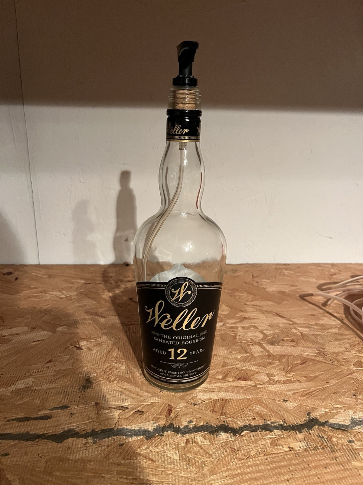 Weller 12 Year Soap Pump And Bottle 750ml Empty