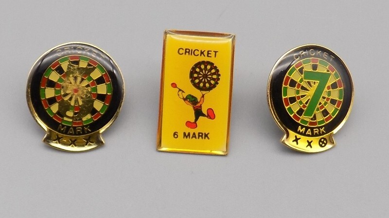 Darts Marking Pins Cricket 5,6,7 Award Pins Set Of Three