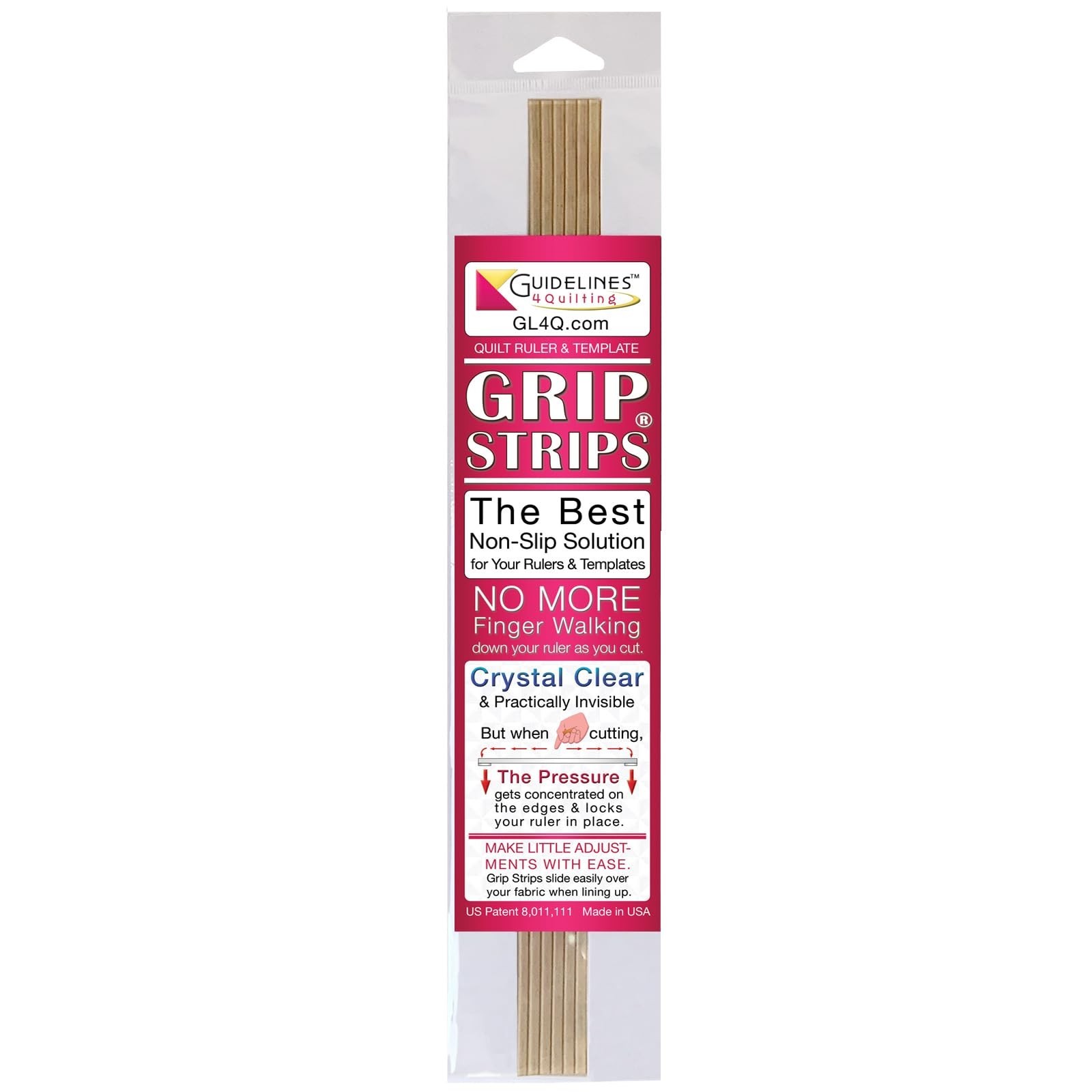 Guidelines4quilting Grip Strips - Non Slip Solution for Your Quilting Rulers ...