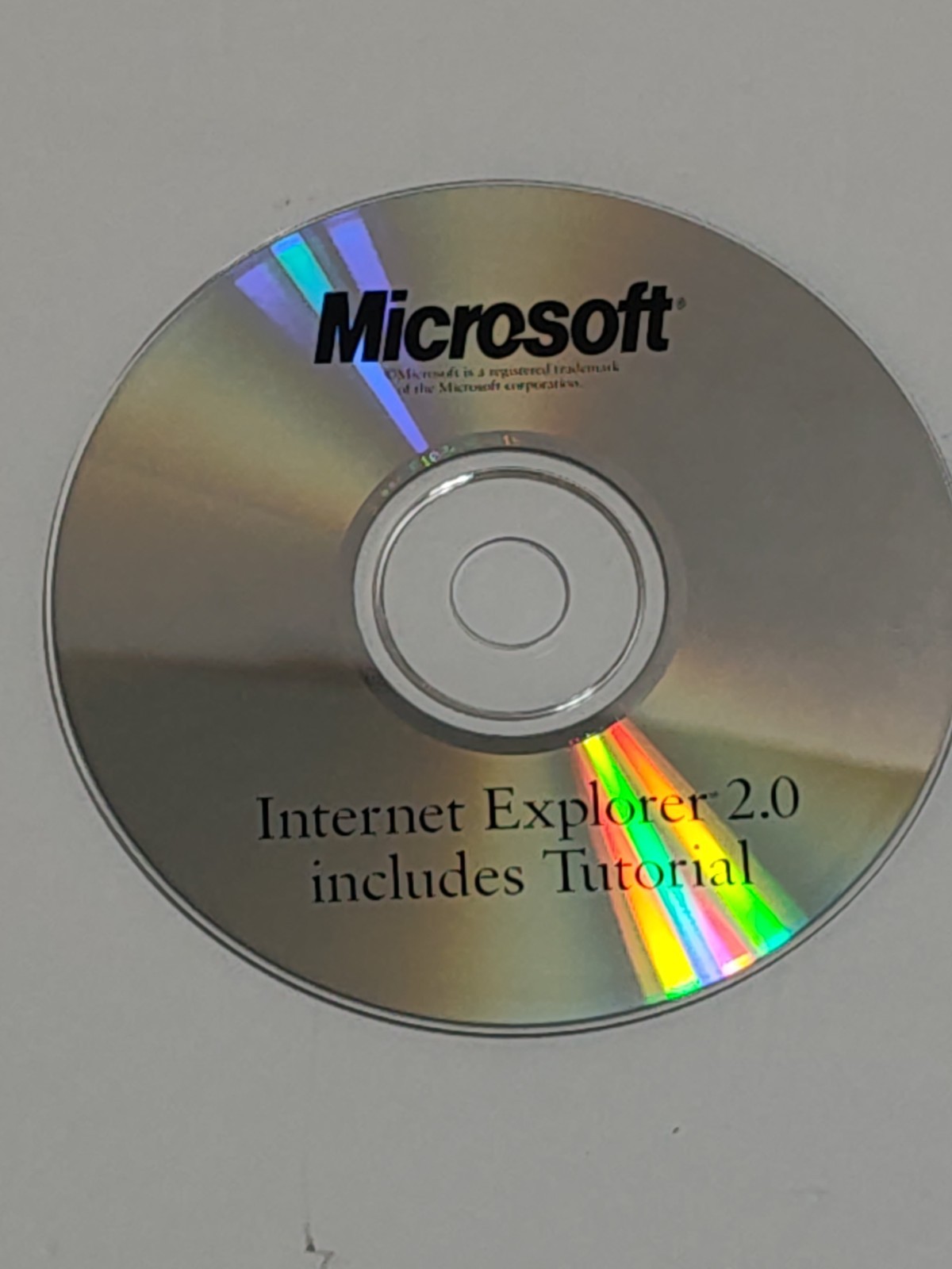Microsoft Internet Explorer 2.0 CD Disc - PC Vintage Browser Software
