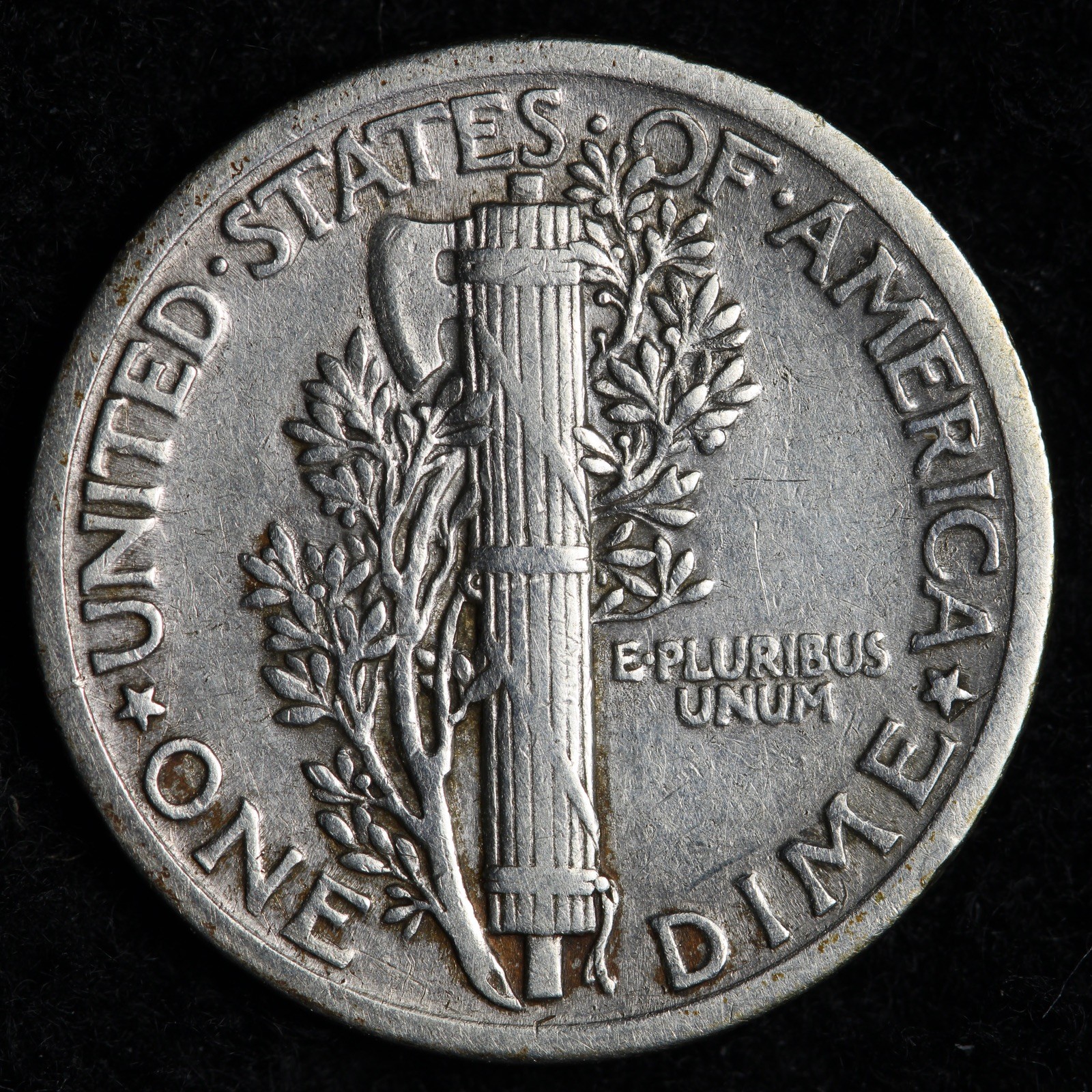 1919 Mercury Silver Dime XF E237 TWUB