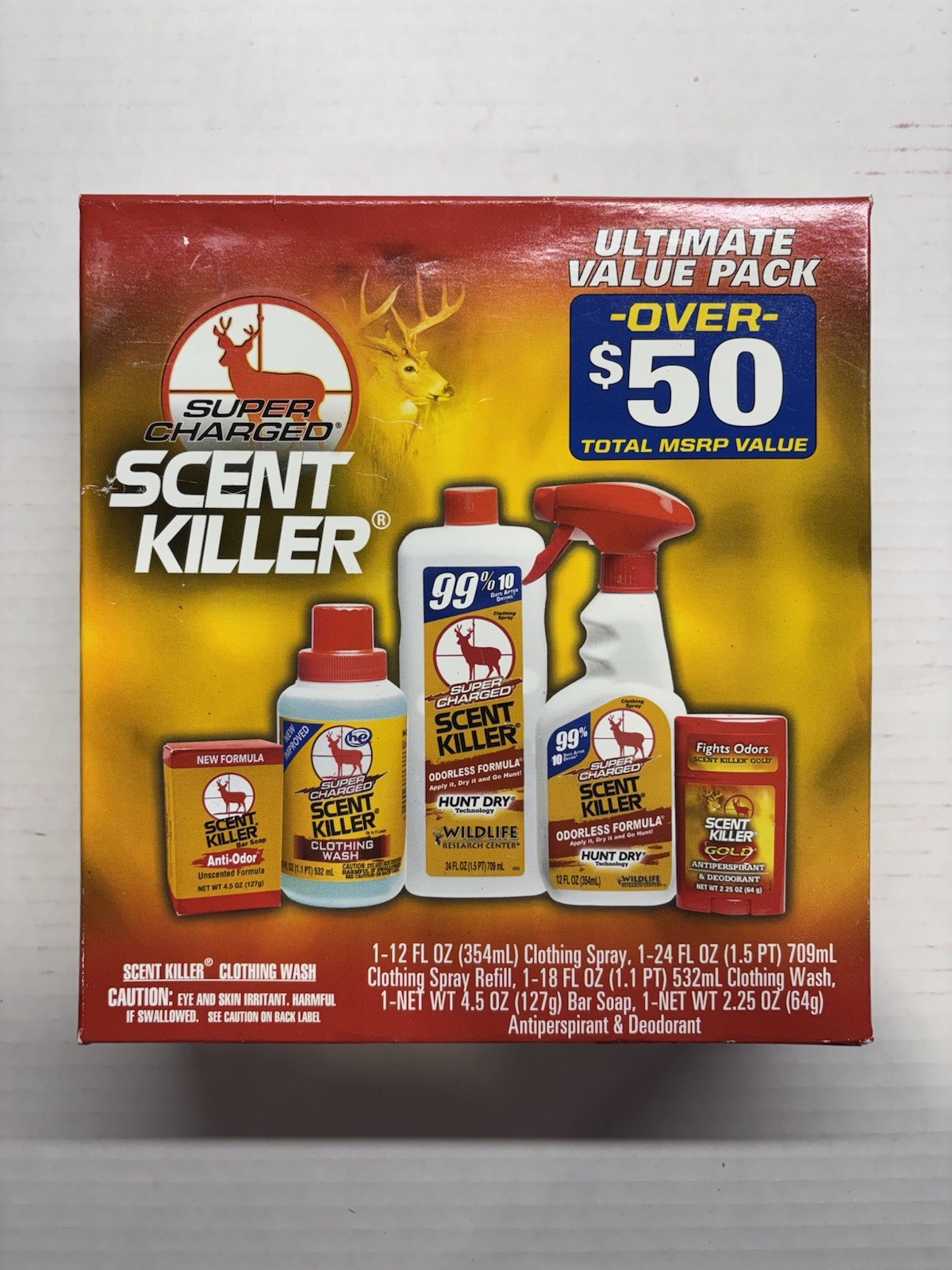 NEW Wildlife Research Super Charged Scent Killer Value Pack HUNTING FREE SHIP!