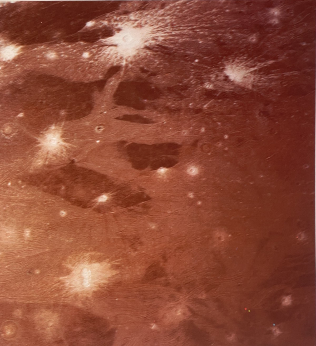 NASA SPACE PHOTO GANYMEDE VOYAGER 1 JPL KODAK PAPER TYPE 1 MILKY WAY