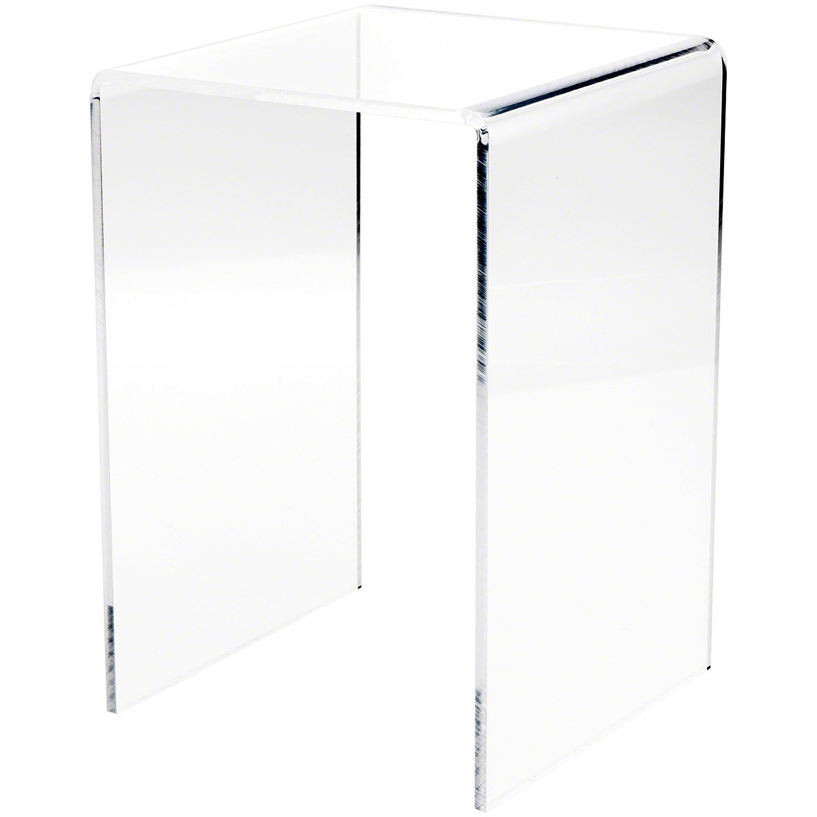 Plymor Clear Acrylic Vertical Square Display Riser, 10.5" H x 7" W x 7" D