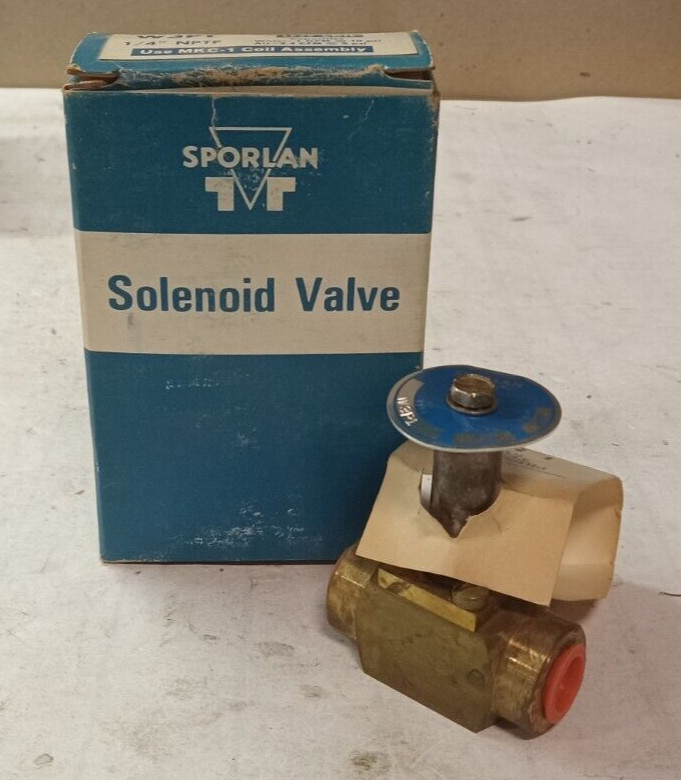 NEW SPORLAN SOLENOID VALVE 1/4" NPTF 1 GPM / 2.4 CFM 300 PSI SWP W3P1