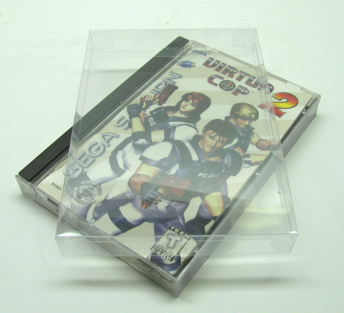 25x SEGA SATURN CIB GAME - CLEAR PLASTIC PROTECTIVE BOX PROTECTOR SLEEVE CASE