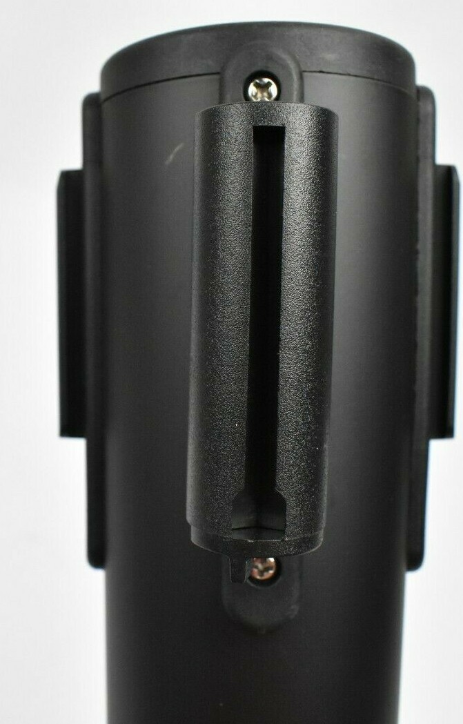 2 Pack Crowd Control Barrier Posts Queue Pole Retractable RED BELT, NO BASE