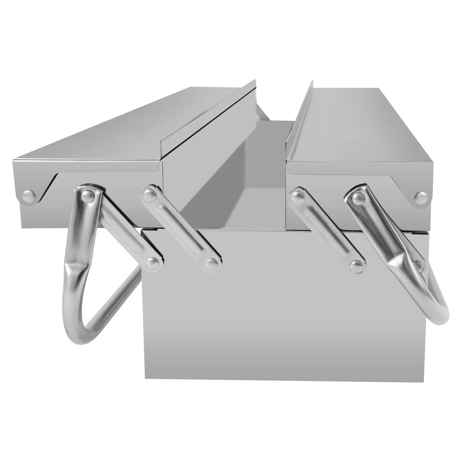 Tool Storage Box, Folding Tool Box, 2-Layer Multi-Function Tool Organizer