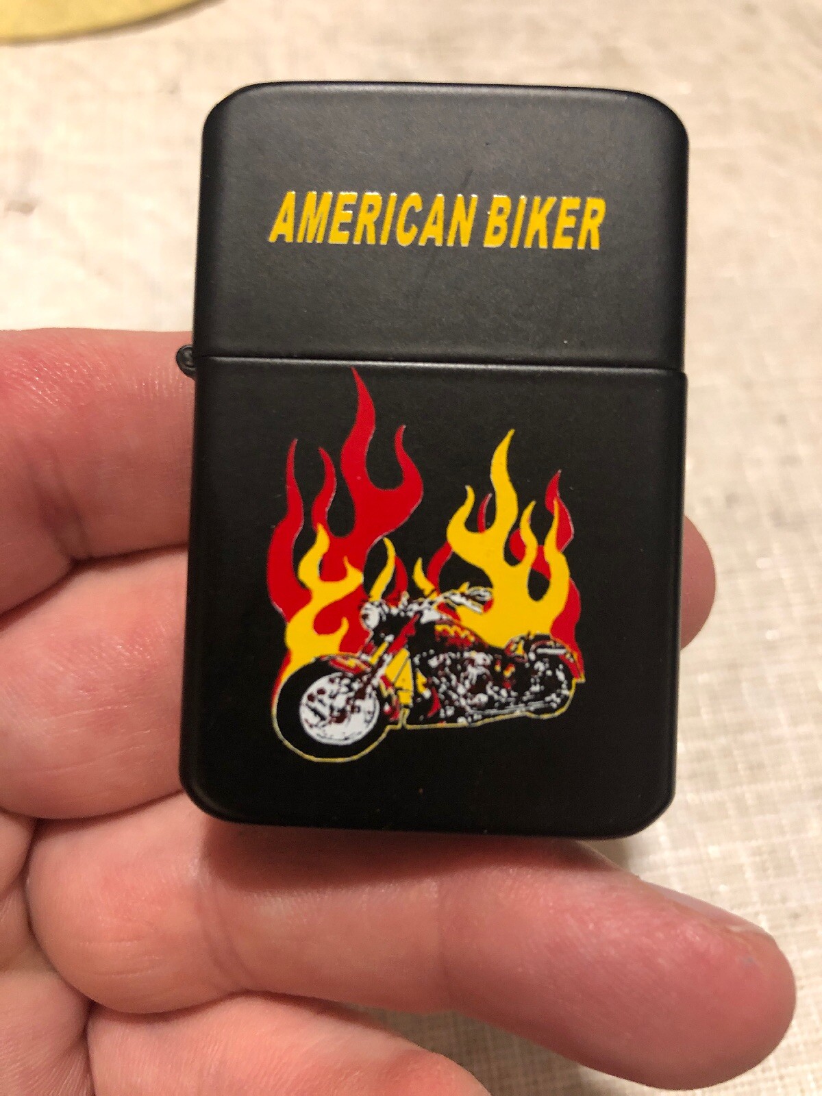 Windproof American Biker Lighter Unused