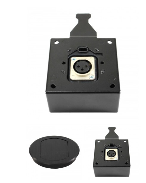 FSR T3-MJ BLK 15848 Table Microphone Box Mount Black New in Box