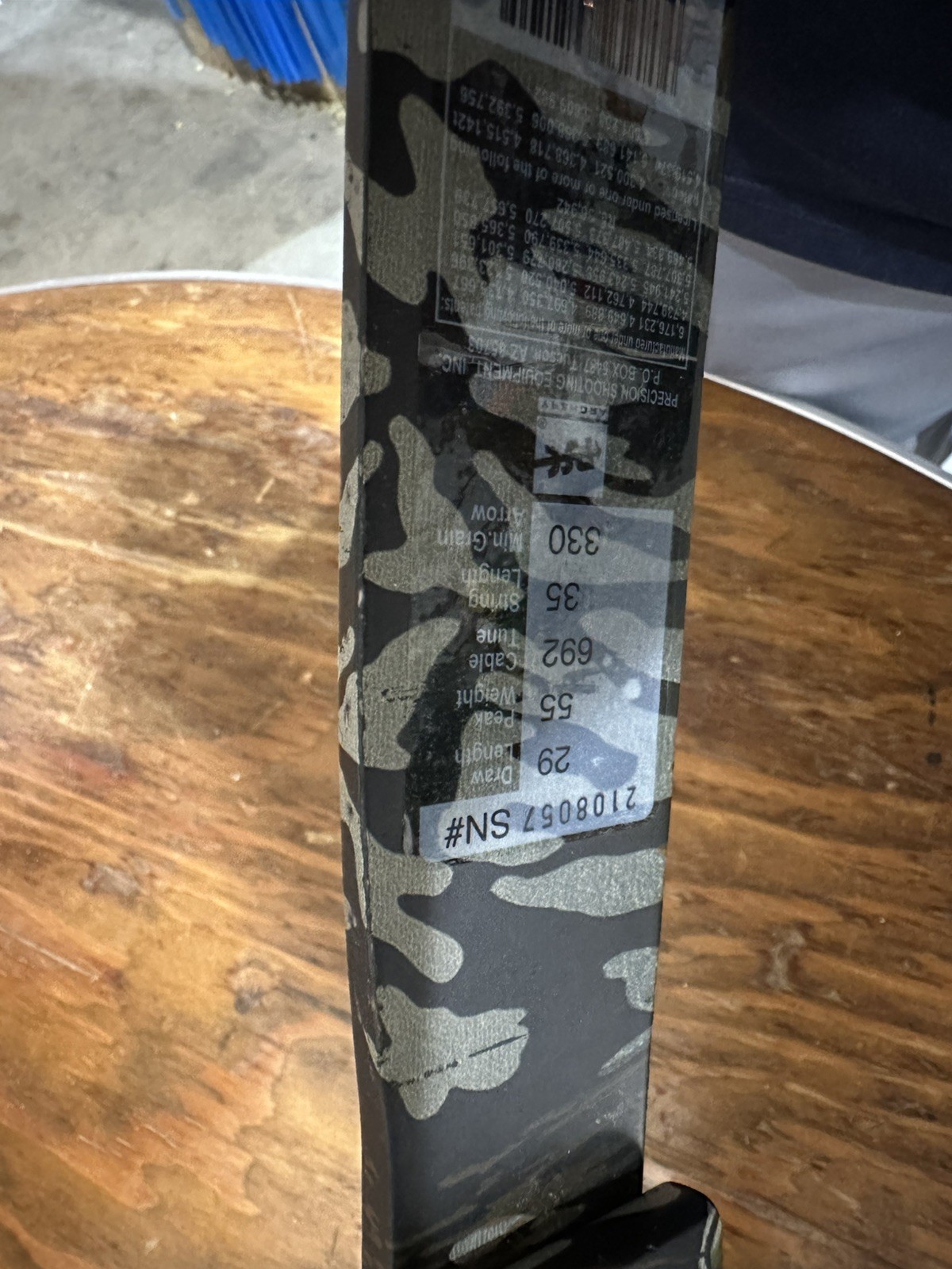 PSE Silverhawk RH Compound Bow 55lb 29in Draw Camo 33in