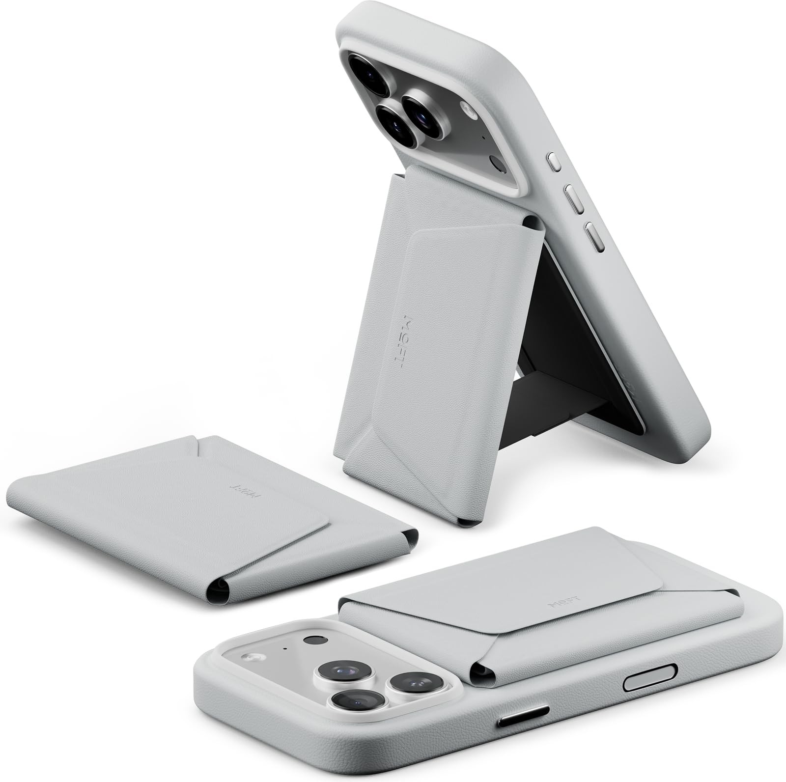 MOFT Magsafe Wallet, 8-Card Holder, Magnetic Phone Wallet Stand, Misty Cove