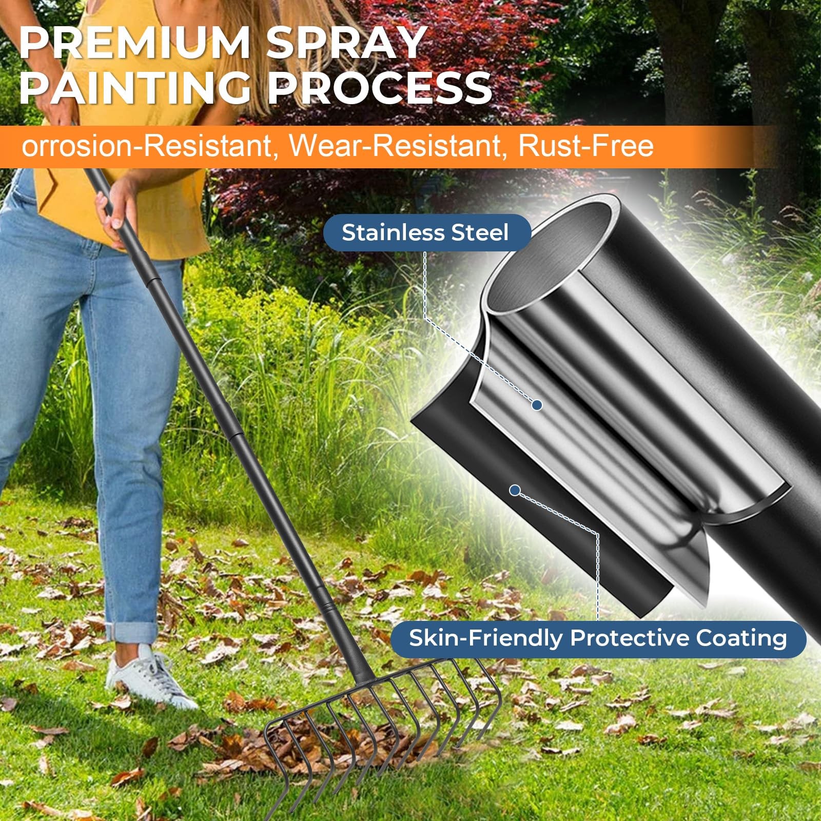 EUIJOIP Rake 16-Inch 72"