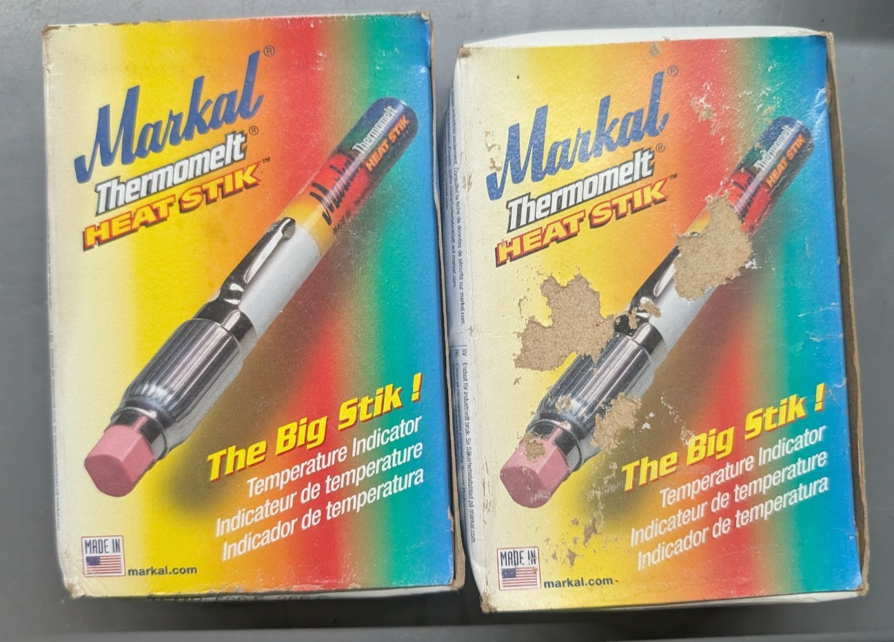 2 Boxes (24) Markal 089500 Certified Thermomelt 550F Nuclear Grade Low Chloride