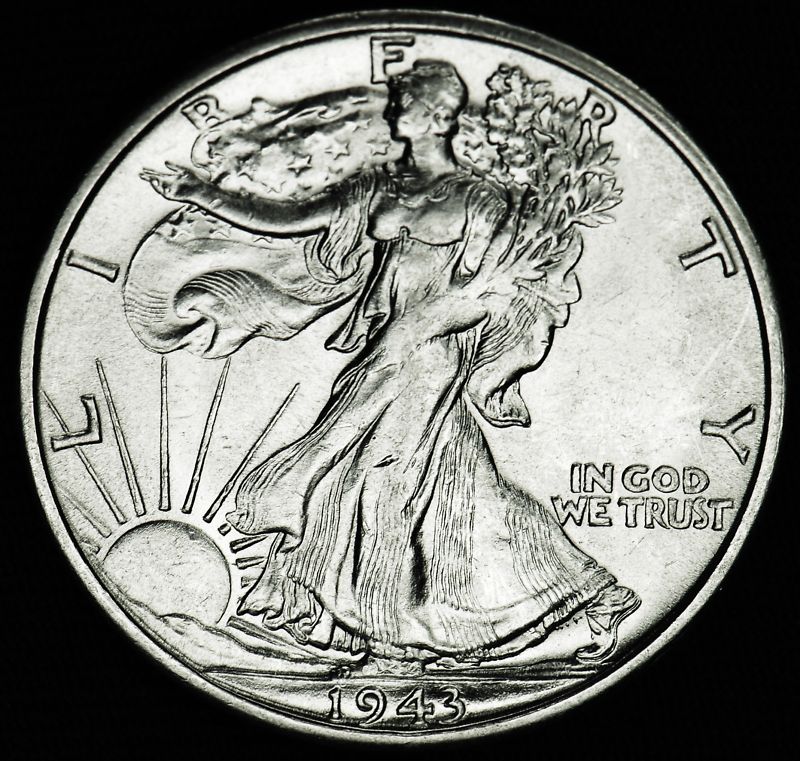 1943-s Liberty Walking Half.     BU  (Inventory A)