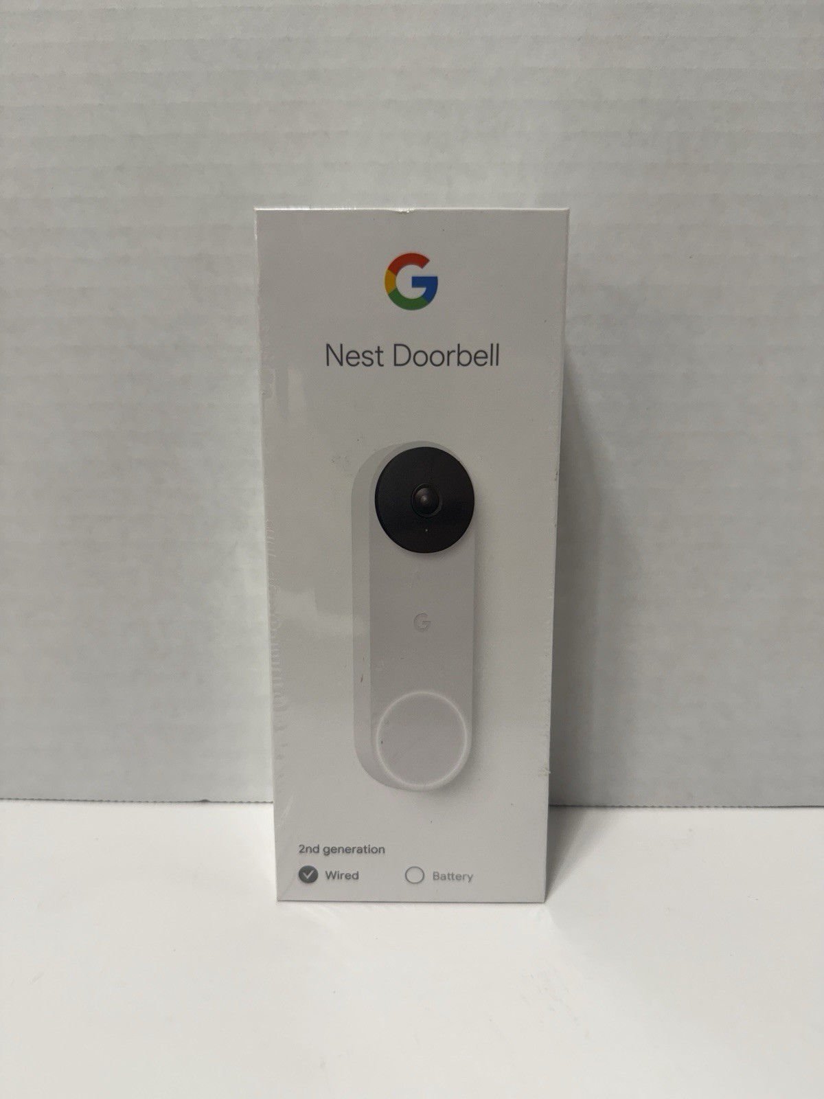 Google Nest  2nd Gen Wired Video Doorbell Camera (Snow) White Brand New Sealed