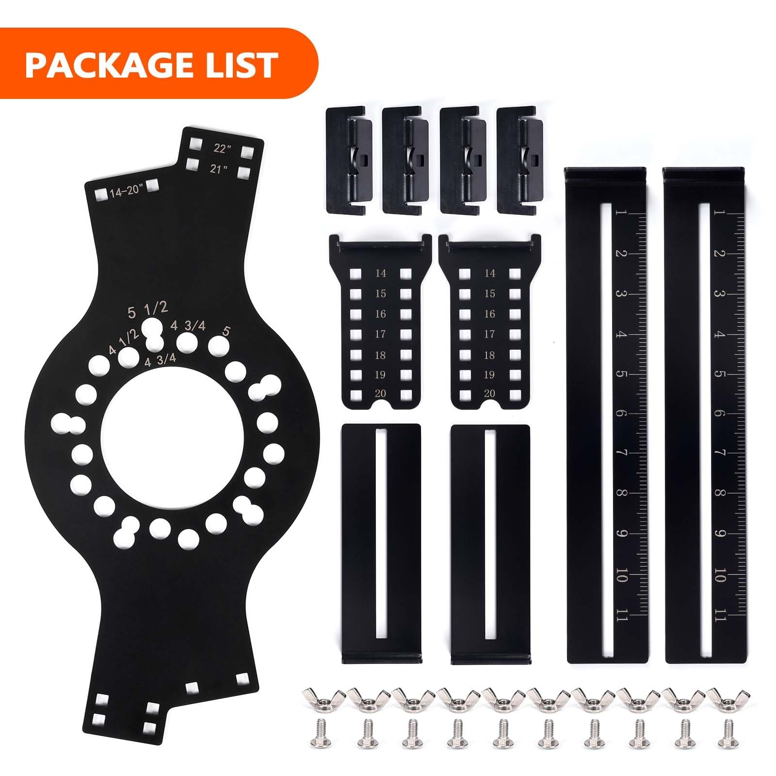 Atesilor Wheel Fitment Tool and Simulator, Offset Measuring Mockup Tool,...