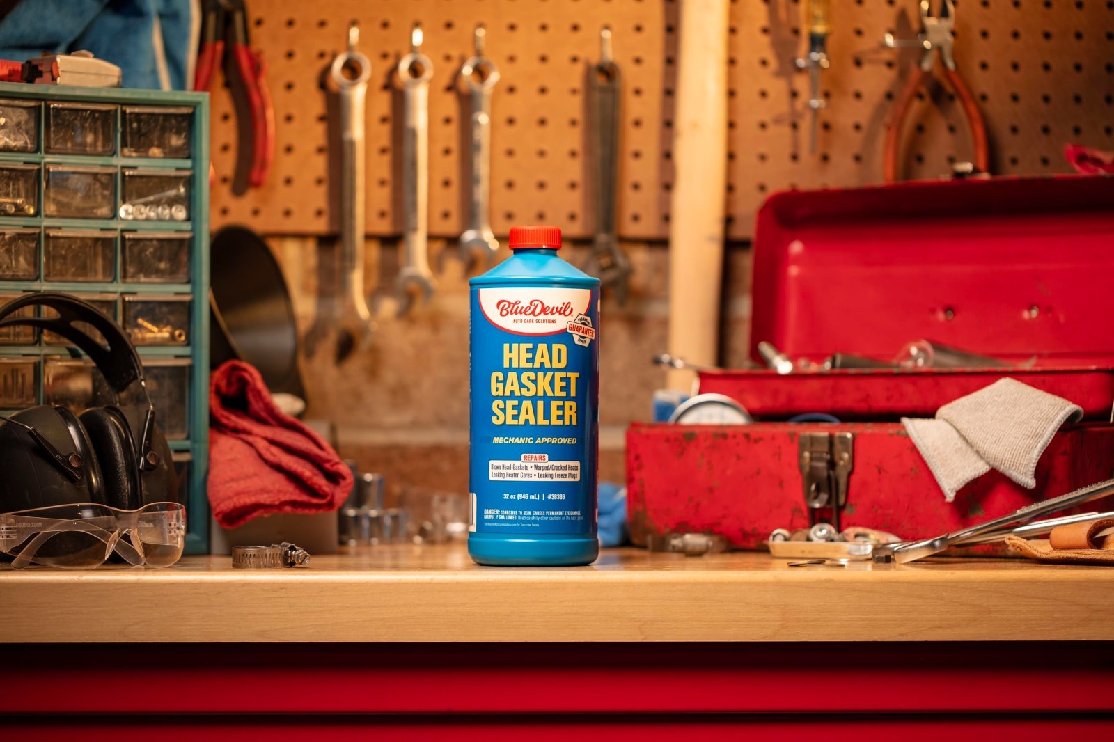 High-Performance Head Gasket Sealer - 1 Quart, Engine Repair, Leak Fix Solution