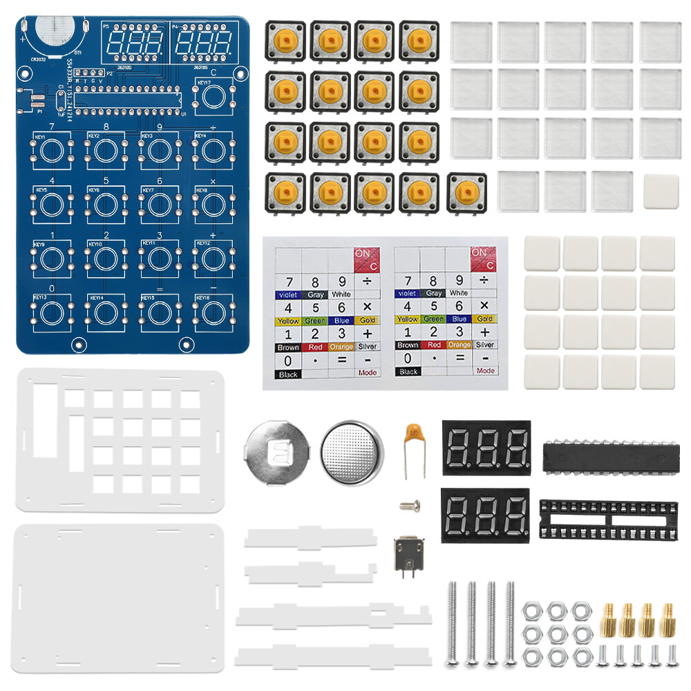 LED Display DIY Calculator Making Electronic Kit MCU Soldering Practice Project