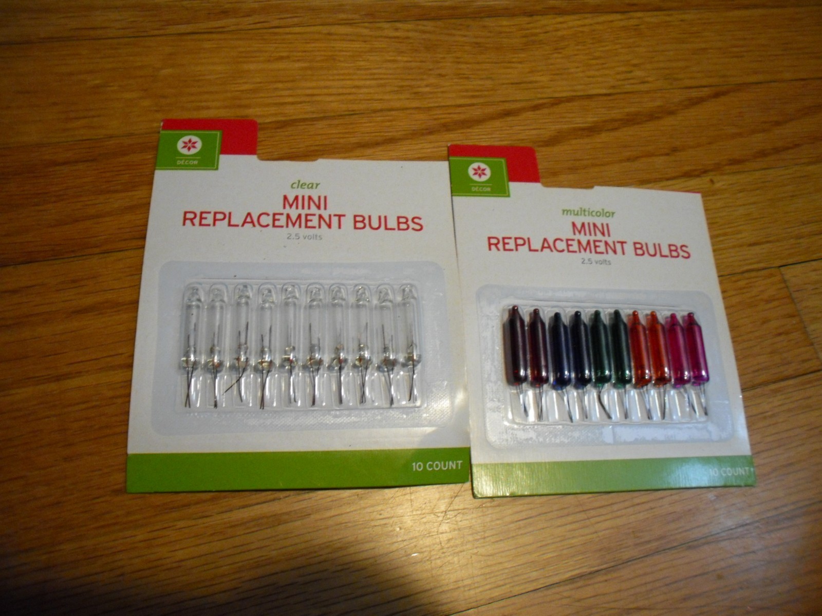 New !   Mini Multicolor Clear Replacement bulbs 2.5 Watts