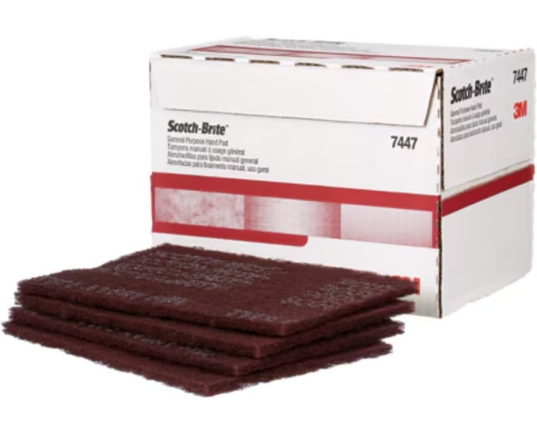 3M 7447 Scotch-Brite General Purpose Hand Pad 6" x 9" - 20 Pads
