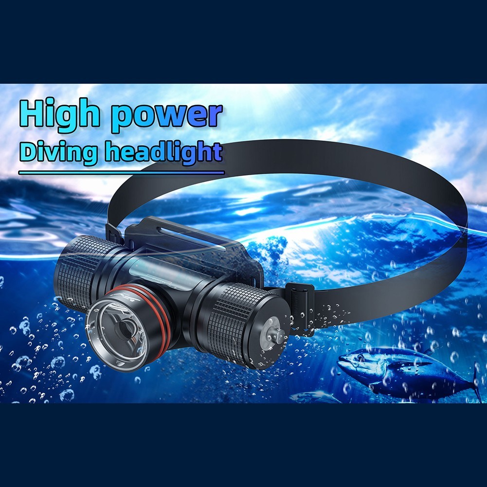 Diving Torch with Sturdy Clip for Easy Carrying in Underwater Activities