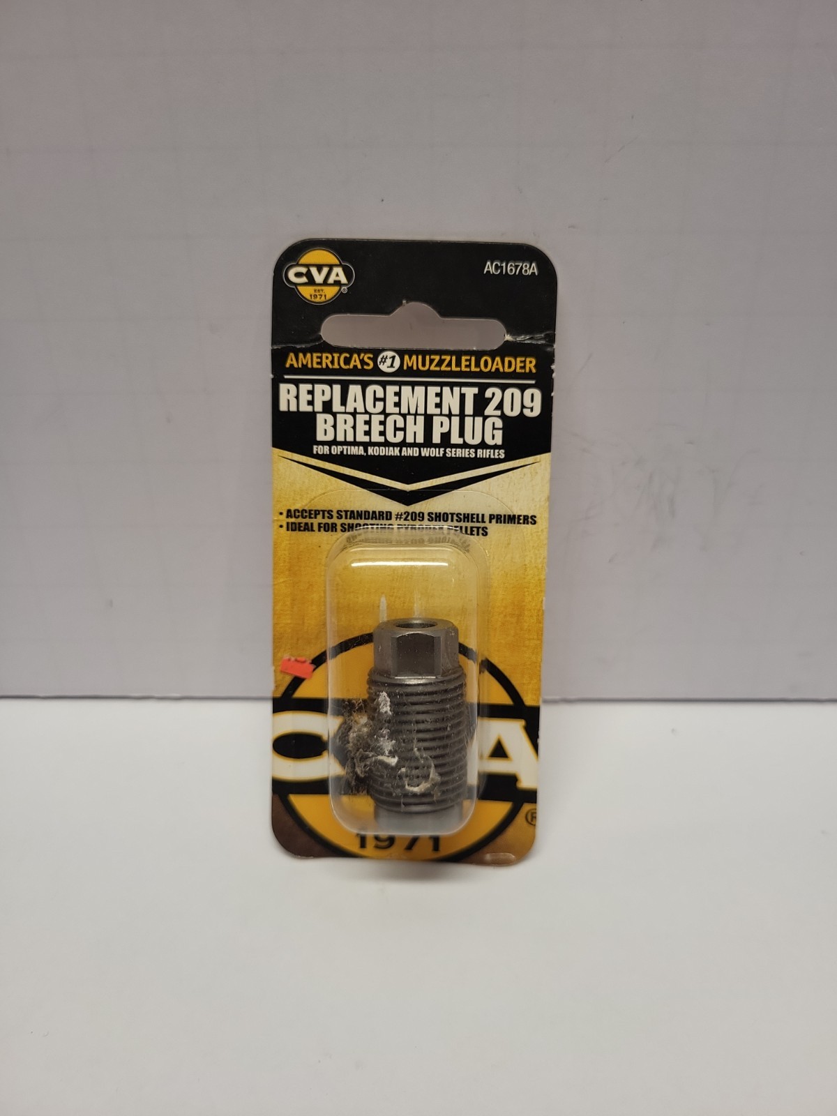 CVA REPLACEMENT 209 BREECH PLUG AC1678A CVA OPTIMA KODIAK WOLF