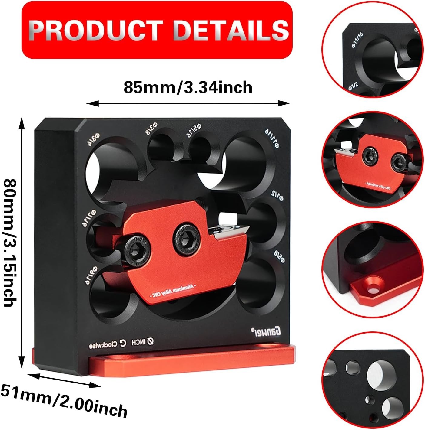 Adjustable Dowel Maker Jig 5/16"-3/4" Wood Dowel Tool Kit