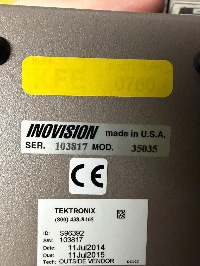 Inovision 35050A/CE Dosimeter/KVP Reader Kit w/ 35035 Meter & 35080B Divider