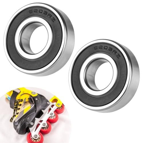 6203-RS Sealed Bearing 2Pcs 6203RS Bearings ID 17mm x OD 40mm x Width 12mm
