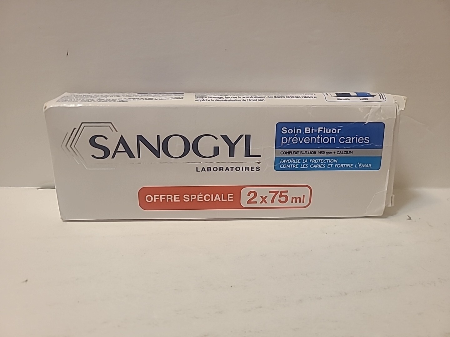 2X Sanogyl Soin Bi-Fluor Daily Care Prevention Toothpaste 75ML New