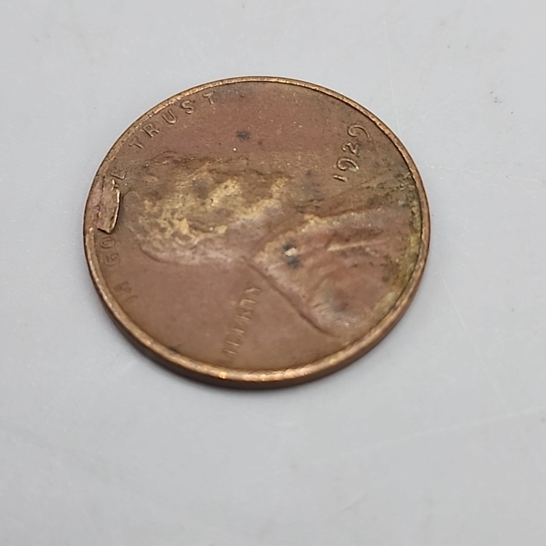 1929 Lincoln Wheat Cent Penny Delamination Error Coin