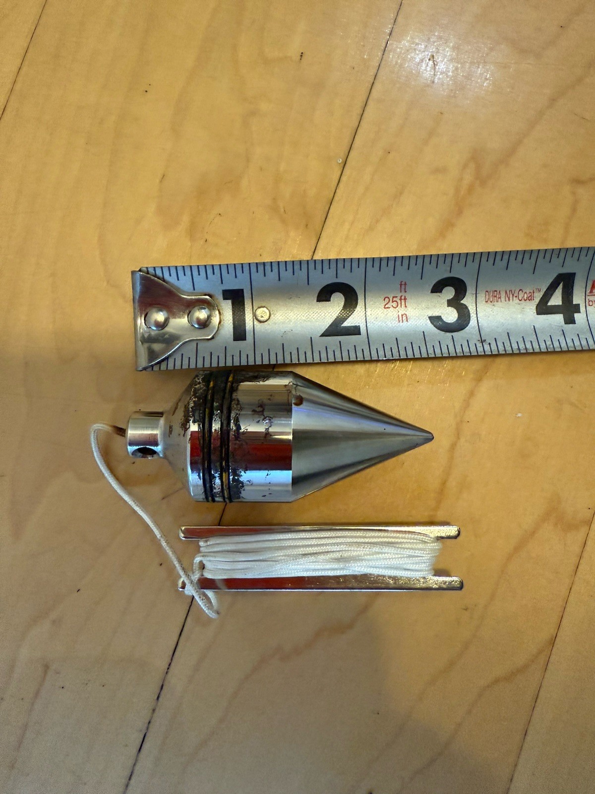 Plumb Bob Pentagon Long Measuring Tools Solid Mild Steel Point 2" Long 90X30 mm