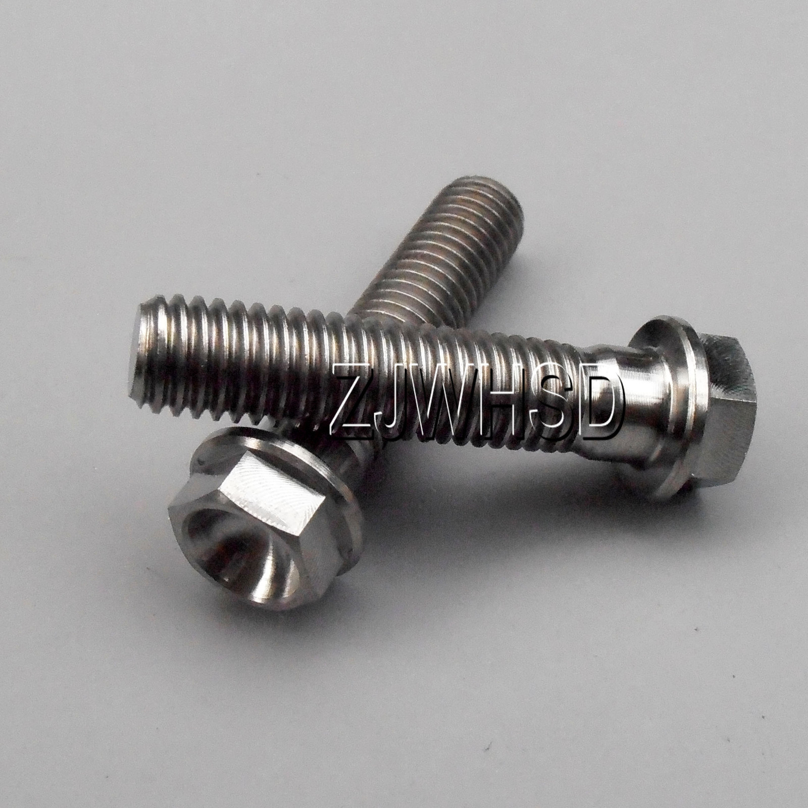 2pcs M8 x 35 mm Ti Titanium Screw Bolt Hexagon Hex Head Flange / Aerospace Grade