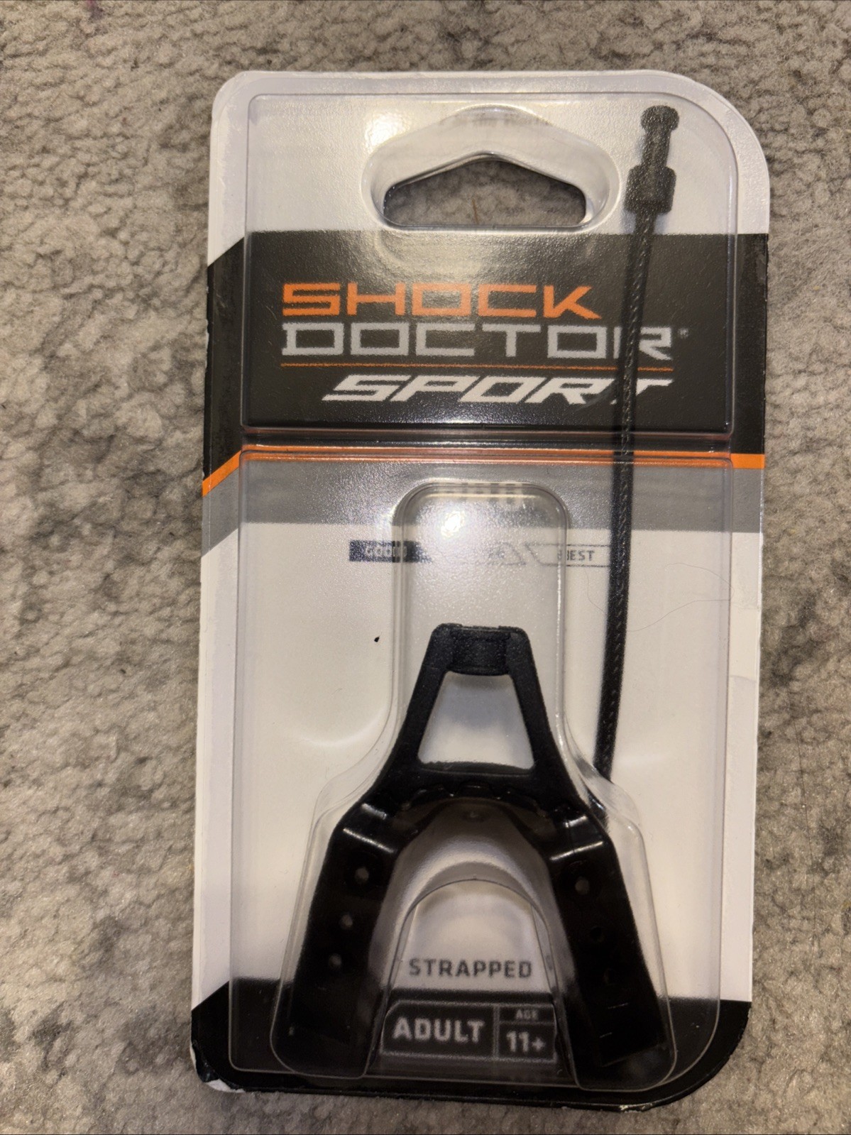 Shock Doctor Pro Strapped Mouth Guard Black Basic All Around Performance Age 11+