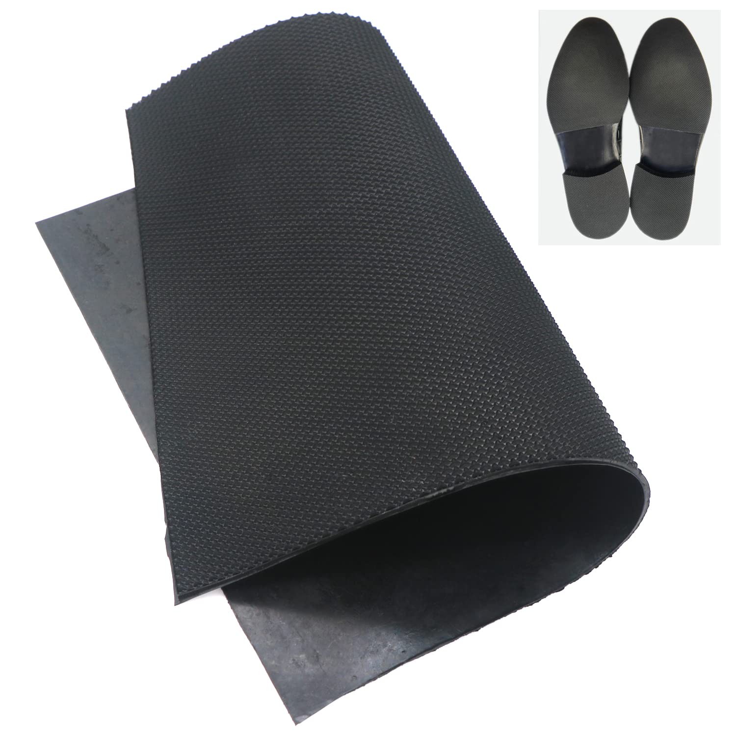 Resistant Sole 2.2MM Heel Repair Pad Sole Pad Black Shoes Bottom Repairing Ma...