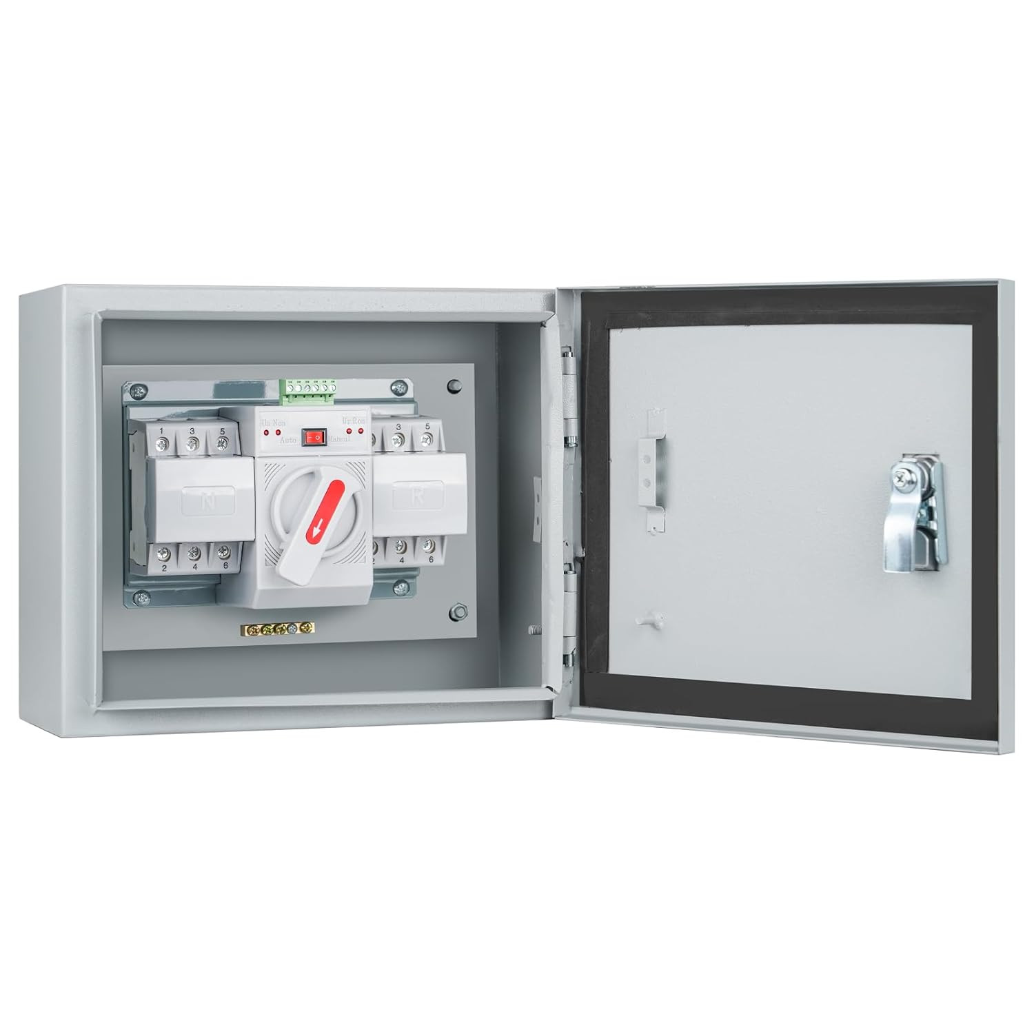 125 Amp 3P Dual Power Automatic Transfer Switch, 120/240V Generator Changeover S