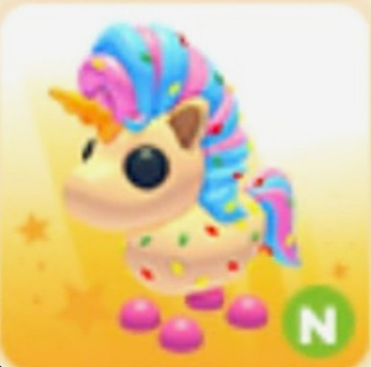 Adopt me! NFR candicorn!!! (Fly ride neon)  100% trusted brand!! Venmo only