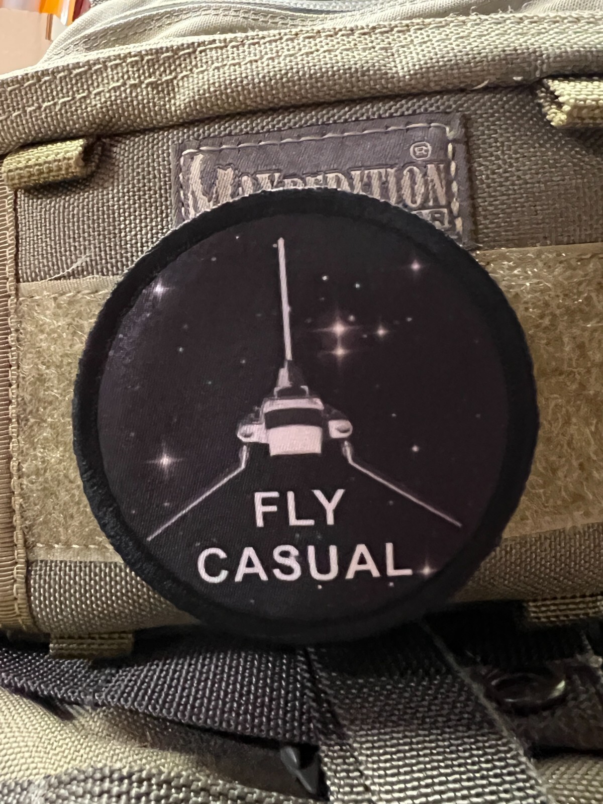 Han Solo "Shoot First" Star Wars Morale Patch.