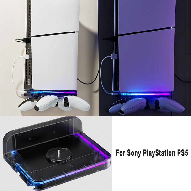 Console Wall Mount Storage Rack For Sony PlayStation PS5 / PS5 Slim / PS5 Pro