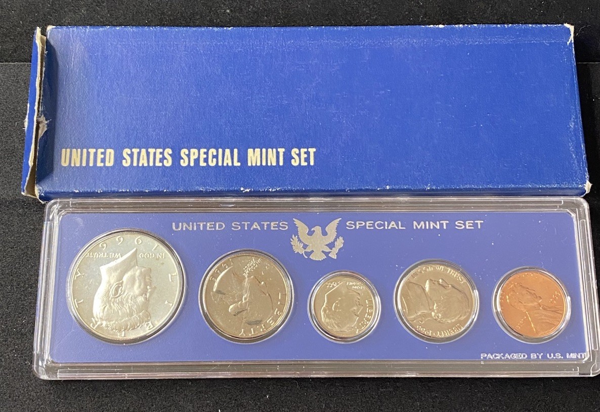 1966 U.S. Special Mint Set 40% Silver JFK Half Dollar Free Shipping