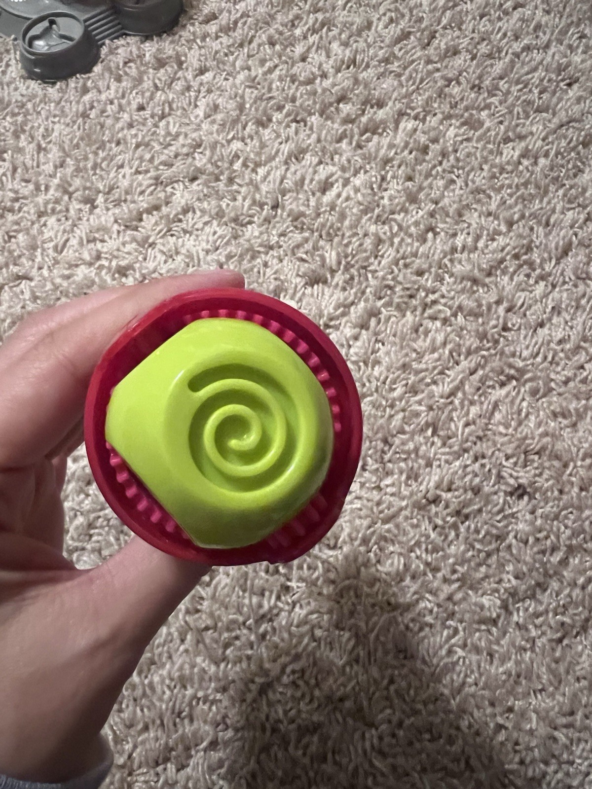 Play-Doh Modeling Clay Extruder Tool w/ Shape Rollers Stamp/Roller Red Green