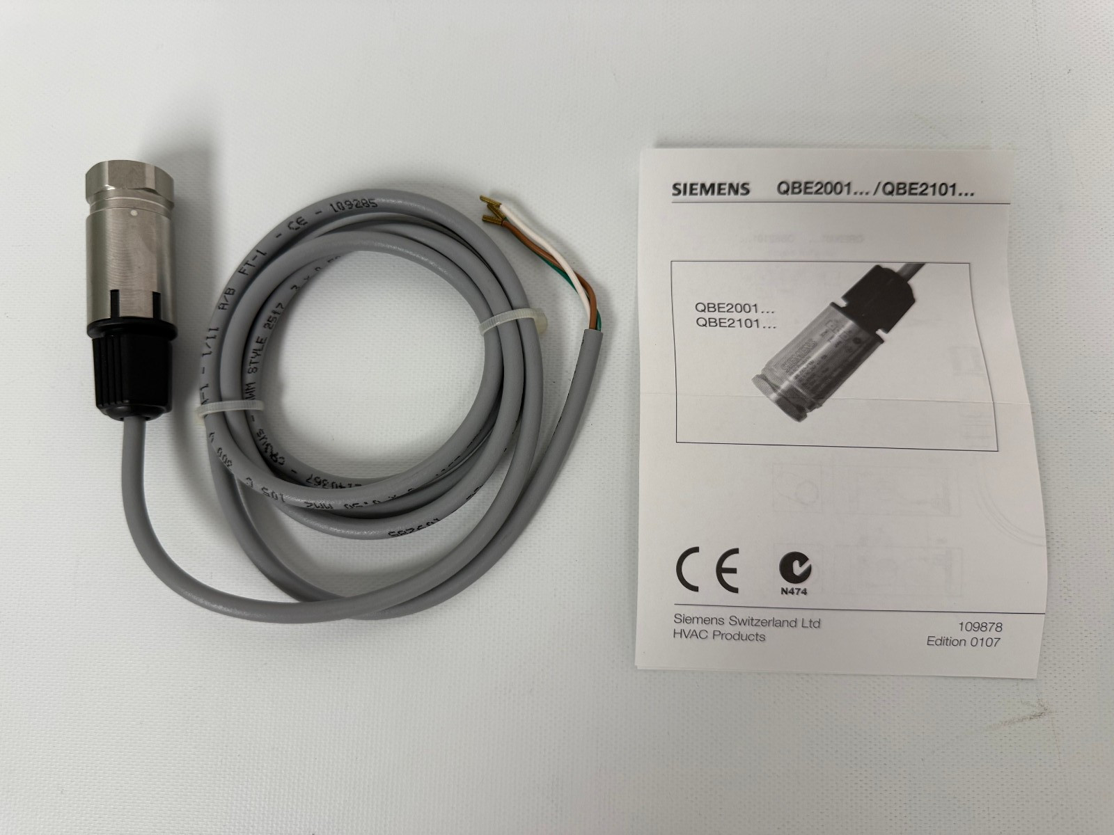 SIEMENS QBE2001-P25U RELATIVE PRESSURE SENSOR REFRIGERANTS NEW OPEN BOX
